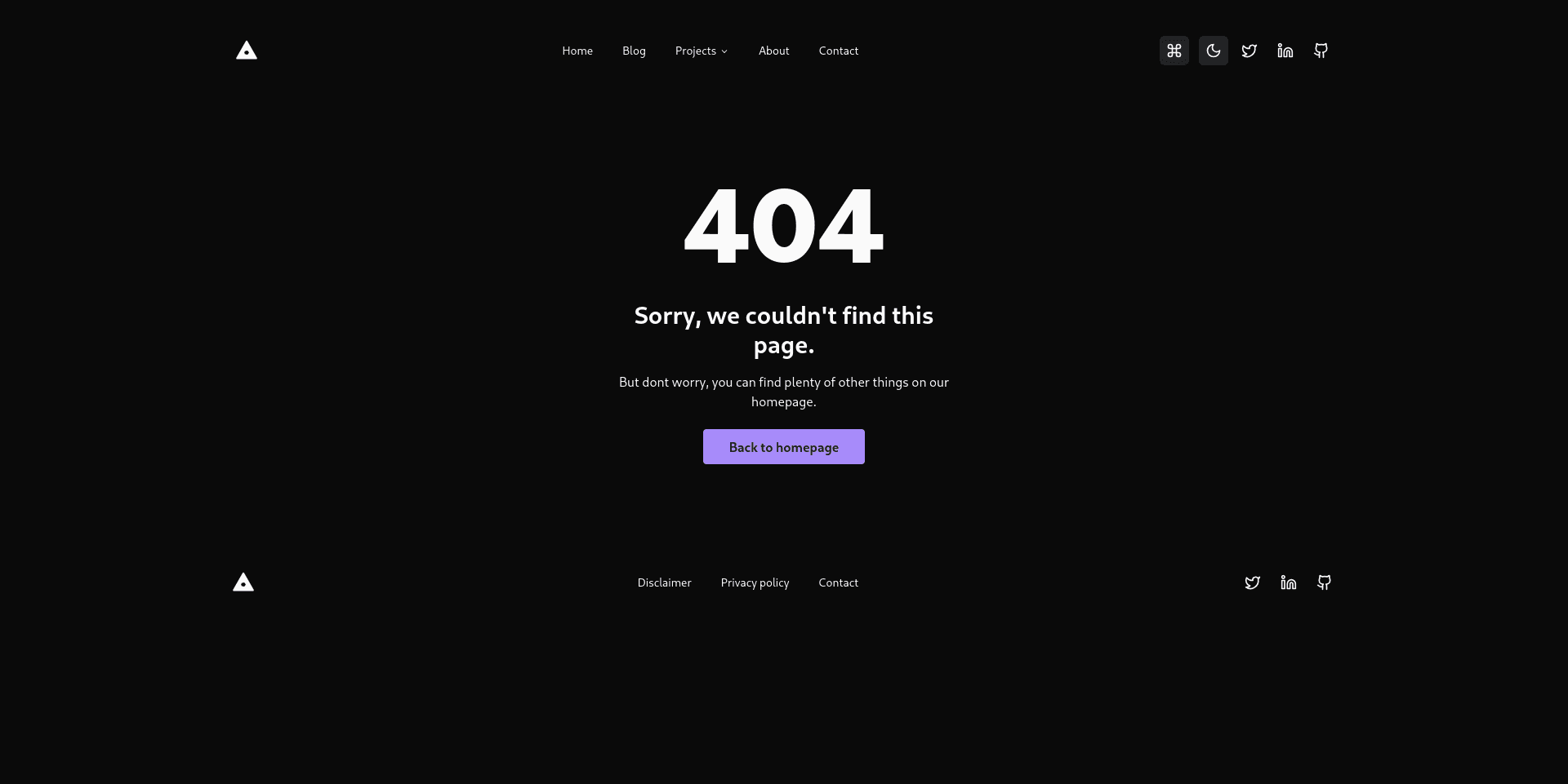 404 Page